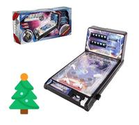 YJSGHRHL Christmas Tabletop Pinball Machine, Mini Pinball Game Toy with Lights Sounds, Electronic Tabletop Pinball Machine for Birthday Party Gift, Retro Arcade Pinball Kit for Kids