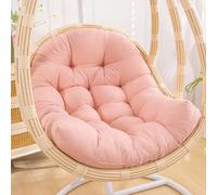 YJSGNMZA Hammock Swing Chair Cushion, Thick Hanging Basket Seat Cushion Replacement, Indoor/Outdoor Swing Chair Cushion, Washable Hanging Egg Chair Cushion(Pink)