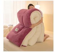 YJSGNMZA Super Soft Warm Lamb Wool Quilt, Thick Fluffy Bedding Fleece Duvet, Thicken Winter Warm Lamb Velvet Comforter, Heavy Blankets for Winter Double Bed(Pink,150x200cm/2kg)