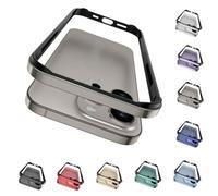 YJSM Aluminum Frame Metal Bumper Slim Hard Case Cover for Iphone 17 Air，Aluminum Frame Metal Bumper Case with Soft TPU Inner for iPhone 17 Air (Titanium Grey)