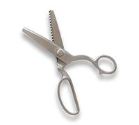 YJSStriving All Stainless Steel Pinking Shears Scissors for Fabric Heavy Duty Serrated Pinking Shears Decorative Edge Zig Zag Cut Scissors 8 Inch