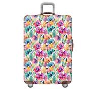 YJSZY Flower Luggage Cover,Floral Luggage Covers,Elastic Washable & Stretchable Suitcase Protector,Anti Scratch Suitcase Cover,Travel Accessories Baggage Covers for 18-32 Inch (Color 5,S(18-21inch))