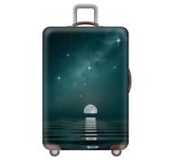 YJSZY Luggage Cover,3D City Animal Lion Starry Sky Outer Space Print Luggage Covers Protectors,Trolley Case Protective Cover,Washable Elastic Travel Suitcase Cover Protector (Starry Sky,L(25-28inch))
