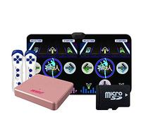 Yjtwt Wireless Dance Mats 30mm,Double Dance Pad,Dance Machine TV Interface LED 3D Running Blanket Yoga Game Massage Learning Machine HD Quality/Black