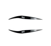 YJTYC 2 Pcs Car Headlight Eyebrows Trim for Ford Fiesta MK6.5/7.5 2013-2017, ABS Plastic Eyelid Covers Headlight Trim Stickers Stick Exterior Decoration,Carbon Fiber