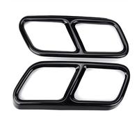 YJTYC Car Exhaust Pipe Cover for Mercedes Benz S class W221 W222 C217 A217 W251 GL X166, Tail Muffler Tip Pipe Cover Trims Exhaust Muffler Covers Throat Frame Exhaust Decorate,Black