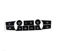 YJTYC Car HVAC Button Repair Decal Sticker Kit for BMW X5 X6, Black Vinyl Overlay for Climate Control Interior Buttons