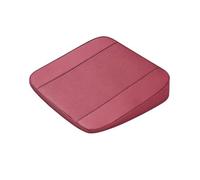 YJTYC Car Seat Cushion for Renault Clio 3 Clio 4 Clio 4 RS Clio 5, Driver Leather Pad Front Anti-Slip Protector PU Auto Soft Driver Seat Pad Non Slip Memory Foam,Red-4 cm