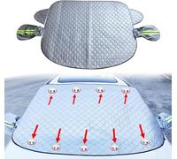 YJTYC Car Windscreen Cover for VW Tiguan 2017-2023, Front Window Windshield Frost Side Mirror Screen Protector Magnetic Foldable Outside,A/148 * 116CM
