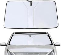 YJTYC Car Windscreen Sun Shade for Nissan Qashqai 2020-2024, Inside Front Windshield Visor Anti-Sun Shield Sunscreen Interior Accessories Foldable,B-Silver