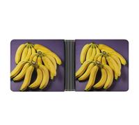 YJWANDL PU Leather Wallet, Unique Banana Fruit Print Wallet with Multiple Slots Bifold Wallet Travel Wallet Modern Wallet Elegant Wallet, style, One Size, Minimalist