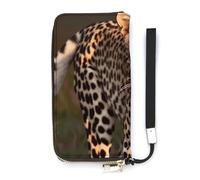 YJWANDL Pu Leather Wallet, Wild Cheetah Print Long Wallet for Women Handheld Clutch Wallet Women's Card Holder Wallet, style, 20x10.5cm, Modern