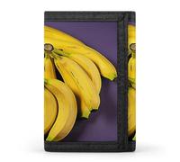 YJWANDL Trifold Wallet, Unique Banana Fruit Print Wallet with Multiple Slots Casual Wallet Travel Wallet Modern Wallet Elegant Wallet, style, One Size, Minimalist