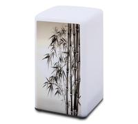 YJWANDO Battery Operated Desk Lamp Bamboo Tree Image Chinese Calligraphy Print Table Lamp Reading Lamp for Office Bedroom,Eye-Caring and Energy Saving, style