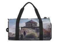 YJWANDO Fitness Bag,Armenian Church Print Gym Bag,sports Travel Fitness Bag,essentials Gym Bag,gym Bag with Shoe Compartment, style, style, One Size, Modern