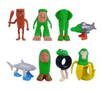 YJWCZJ 8 Italian Brainrot Toys, Brainrot Action Figures Set for Kids and Adults, Creative Storytelling and Collectible Desk Decor, Travel Entertainment and Gift for Birthdays/Christmas