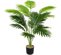 YJWZ Artificial Plants Indoor Tall,82cm Tall Large Areca Faux Palm Tree In Pot Artificial Plant Tropical Hawaii Green Fake Plant For Bedroom Office Garden Wedding Party Deco