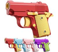 YJWZ Fidget Pistol Toys for Adults, 3D Printed Mini 1911 Small Pistol Toys,A Stress-Relieving Toy Suitable for Relieving ADHD and Anxiety, The Best Gift for Friends (Red)