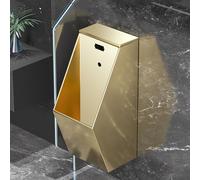 YJYJY 304 Stainless Steel Automatic Sensor Urinal Wall-Mounted with Sensor and Drain Pipe for Bathroom Garage Bar