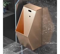 YJYJY 304 Stainless Steel Automatic Sensor Urinal Wall-Mounted with Sensor and Drain Pipe for Bathroom Garage Bar