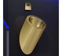 YJYJY 304 Stainless Steel Sensor Urinal Wall-Mounted Men's Bathroom Commercial Round Bar with Automatic Flush System for Men Bathroom