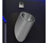 YJYJY 304 Stainless Steel Sensor Urinal Wall-Mounted Men's Bathroom Commercial Round Bar with Automatic Flush System for Men Bathroom