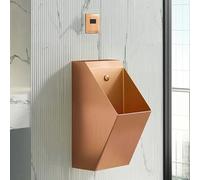 YJYJY 304 Stainless Steel Sensor Urinal Wall-Mounted with Automatic Flush System Men's Flushing Smart Sensor Splash Proof Men's for Home/Hotel/Bar/Airport