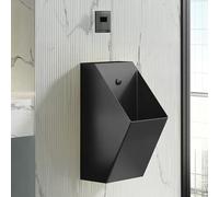 YJYJY 304 Stainless Steel Sensor Urinal Wall-Mounted with Automatic Flush System Men's Flushing Smart Sensor Splash Proof Men's for Home/Hotel/Bar/Airport