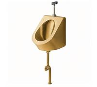 YJYJY 304 Stainless Steel Urinal Wall-Mounted Commercial Men's Splash-Proof with Flush Valve High Efficiency Flushing Public Toilet