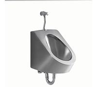 YJYJY 304 Stainless Steel Urinal Wall-Mounted Commercial Men's Splash-Proof with Flush Valve High Efficiency Flushing Public Toilet