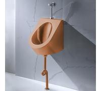 YJYJY 304 Stainless Steel Urinal Wall-Mounted Men's Commercial Splash-Proof with Flush Valve Public Toilet