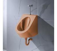 YJYJY 304 Stainless Steel Urinal Wall-Mounted Men's Commercial Splash-Proof with Flush Valve Public Toilet