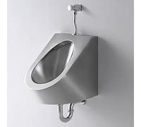 YJYJY 304 Stainless Steel Urinal Wall-Mounted Men's Rinal With Sensor Flush Valve Commercial Splash-Proof