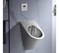 YJYJY 304 Stainless Steel Urinal Wall-Mounted Sensor Public Toilet Flushing Men's Commercial Splash-Proof Bathroom Toilet for Bar Bathroom Hotel Shopping