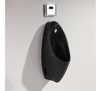 YJYJY Ceramic Urinal Wall-Mounted Men's for Spill Proof Bar With Sensor Flush Valve Washout High-efficiency