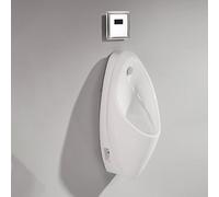 YJYJY Ceramic Urinal Wall-Mounted Men's for Spill Proof Bar With Sensor Flush Valve Washout High-efficiency