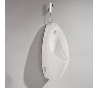 YJYJY Ceramic Urinal Wall-Mounted Men's for Spill Proof Bar With Sensor Flush Valve Washout High-efficiency