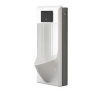YJYJY Ceramics Automatic Sensor Urinal Wall-Mounted Ultra-Thin for Men Spill Proof Touchless Flush