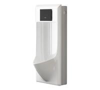 YJYJY Ceramics Automatic Sensor Urinal Wall-Mounted Ultra-Thin for Men Spill Proof Touchless Flush