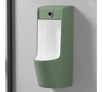 YJYJY Ceramics Urinal Wall-Mounted Men's Adult for Bathroom Intelligent Sensor Pressable/inductive Flush Anti-Odor Splash High Efficiency Flushing