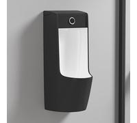 YJYJY Commercial Ceramic Urinal Wall-Mounted with Intelligent Sensor Flush Splash-Proof Design and Anti-Odor Function Ideal