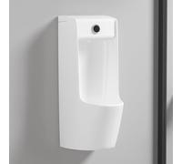 YJYJY Commercial Ceramic Urinal Wall-Mounted with Intelligent Sensor Flush Splash-Proof Design and Anti-Odor Function Ideal
