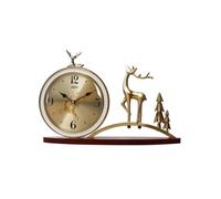 YJYJY Desk Clock Light Luxury Silent Table Living Room Large Ornaments Bedroom Desktop Creative Quartz