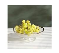 YJYJY Fruit Bowls Light Luxury Fruit Plate Living Room Coffee Table Home New Creative Modern Snack Plate Glass Fruit Plate Decoration Fruit Basket
