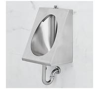 YJYJY Men's Adult Commercial Washout High Efficiency Household Bathroom Toilet Strong Stainless Steel Urinal Wall-Mounted Urine Diverter