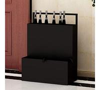 YJYJY Simple Wrought Iron Umbrella Stand Divided Drainage Design Anti-skid Stability Suitable