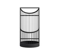 YJYJY Umbrella Holder Modern Hallway Walking Stick Cane Stand Hollow-Out Rack with Hooks and Water Tray Classified Storage
