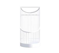 YJYJY Umbrella Holder Modern Hallway Walking Stick Cane Stand Hollow-Out Rack with Hooks and Water Tray Classified Storage