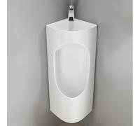 YJYJY Urinal Ceramic Corner Spill Proof for Men Bathroom with Faucet and Wash Basin Automatic Sensor Faucets Toilet