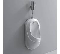 YJYJY Urinal Wall-Mounted Ceramics Intelligent Sensor Flush Male Commercial Men's Adult Anti-Odor Splash Adult Washout High Efficiency